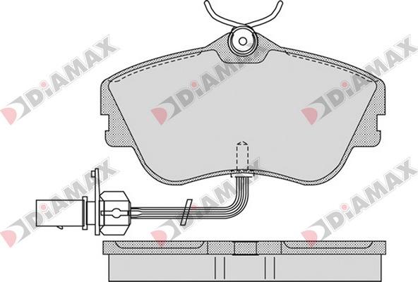 Diamax N09548 - Əyləc altlığı dəsti, əyləc diski furqanavto.az