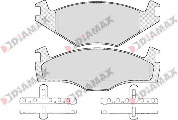 Diamax N09565 - Əyləc altlığı dəsti, əyləc diski furqanavto.az