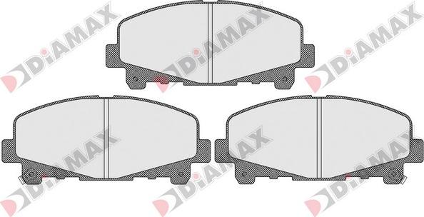 Diamax N09505 - Əyləc altlığı dəsti, əyləc diski furqanavto.az