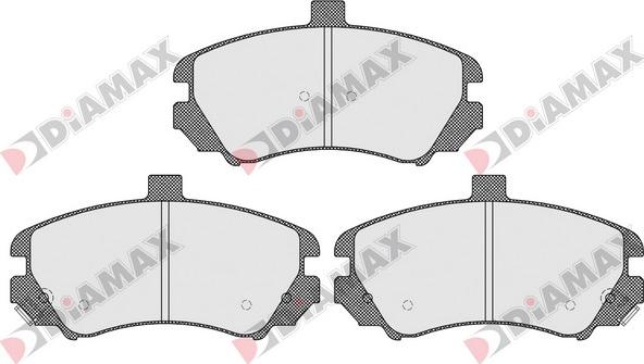 Diamax N09506 - Əyləc altlığı dəsti, əyləc diski furqanavto.az