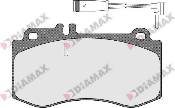 Diamax N09501A - Əyləc altlığı dəsti, əyləc diski furqanavto.az