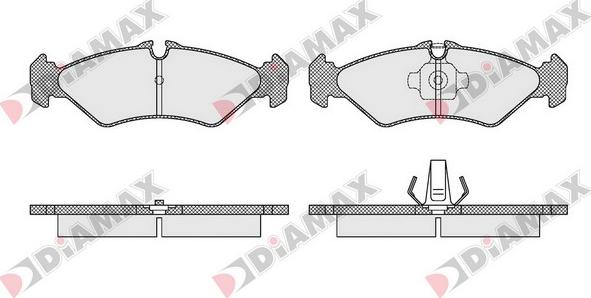 Diamax N09508 - Əyləc altlığı dəsti, əyləc diski furqanavto.az