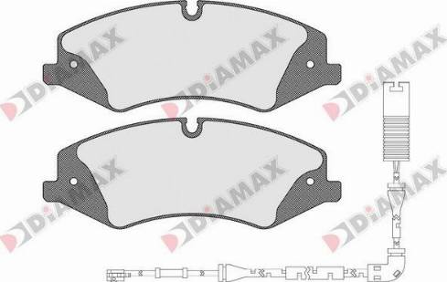 Diamax N09503B - Əyləc altlığı dəsti, əyləc diski furqanavto.az