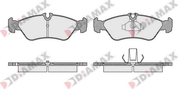 Diamax N09507 - Əyləc altlığı dəsti, əyləc diski furqanavto.az