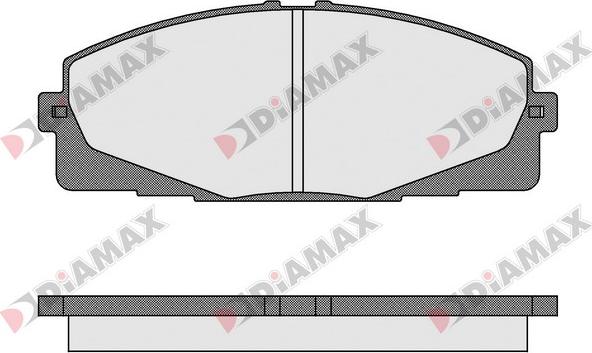 Diamax N09588 - Əyləc altlığı dəsti, əyləc diski furqanavto.az