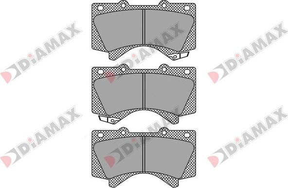 Diamax N09574 - Əyləc altlığı dəsti, əyləc diski furqanavto.az