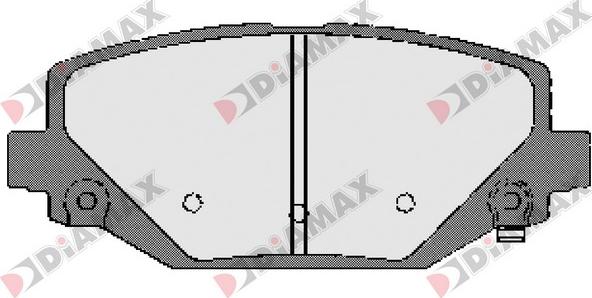 Diamax N09659 - Əyləc altlığı dəsti, əyləc diski furqanavto.az