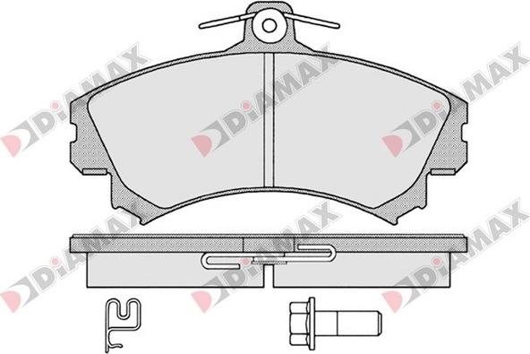 Diamax N09654 - Əyləc altlığı dəsti, əyləc diski furqanavto.az