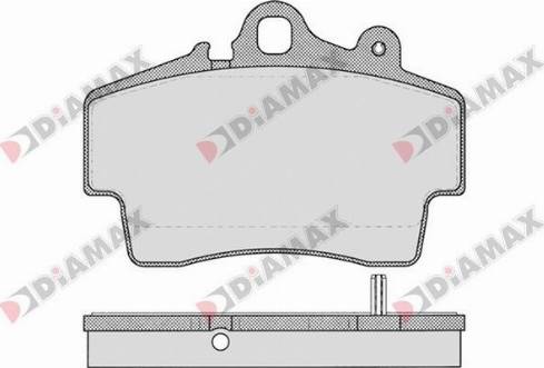 Diamax N09651 - Əyləc altlığı dəsti, əyləc diski furqanavto.az