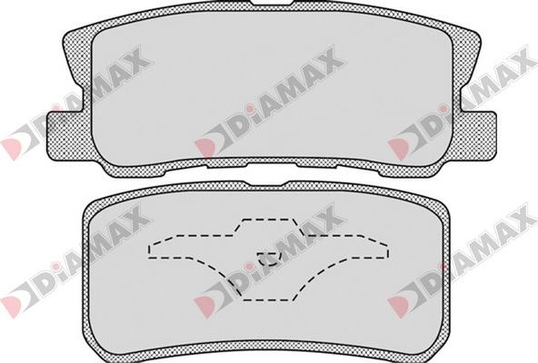 Diamax N09652 - Əyləc altlığı dəsti, əyləc diski furqanavto.az