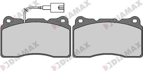 Diamax N09668 - Əyləc altlığı dəsti, əyləc diski furqanavto.az