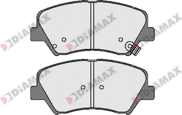 Diamax N09605 - Əyləc altlığı dəsti, əyləc diski furqanavto.az