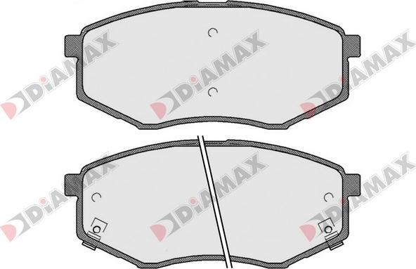 Diamax N09611 - Əyləc altlığı dəsti, əyləc diski furqanavto.az