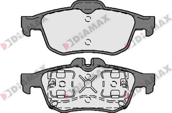 Diamax N09613 - Əyləc altlığı dəsti, əyləc diski furqanavto.az