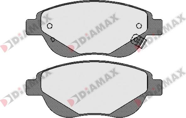 Diamax N09612 - Əyləc altlığı dəsti, əyləc diski furqanavto.az