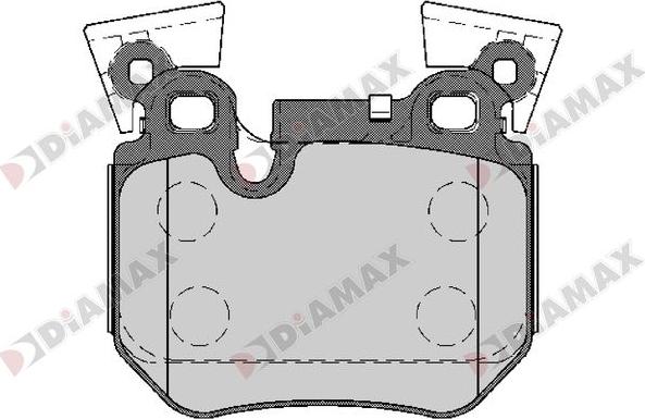 Diamax N09680 - Əyləc altlığı dəsti, əyləc diski furqanavto.az