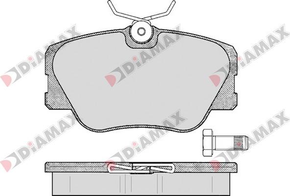 Diamax N09634 - Əyləc altlığı dəsti, əyləc diski furqanavto.az