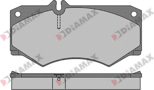 Diamax N09633 - Əyləc altlığı dəsti, əyləc diski furqanavto.az