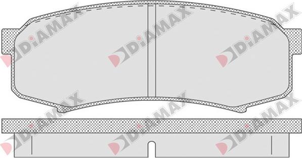 Diamax N09624 - Əyləc altlığı dəsti, əyləc diski furqanavto.az