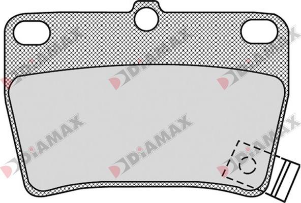 Diamax N09626 - Əyləc altlığı dəsti, əyləc diski furqanavto.az