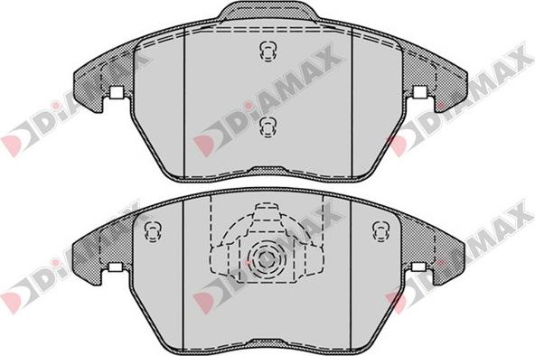 Diamax N09094 - Əyləc altlığı dəsti, əyləc diski furqanavto.az