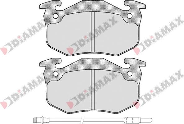 Diamax N09093 - Əyləc altlığı dəsti, əyləc diski furqanavto.az