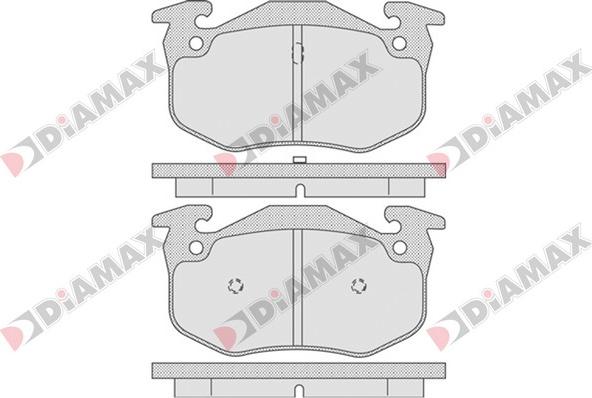 Diamax N09092 - Əyləc altlığı dəsti, əyləc diski furqanavto.az