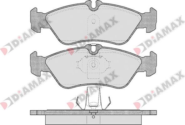 Diamax N09097 - Əyləc altlığı dəsti, əyləc diski furqanavto.az