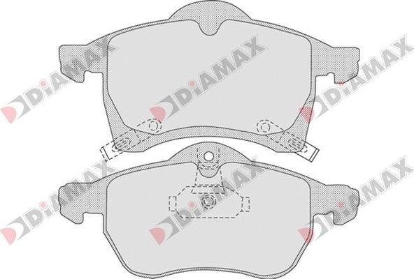 Diamax N09069 - Əyləc altlığı dəsti, əyləc diski furqanavto.az