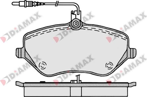 Diamax N09062 - Əyləc altlığı dəsti, əyləc diski furqanavto.az