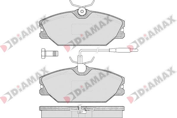 Diamax N09012 - Əyləc altlığı dəsti, əyləc diski furqanavto.az