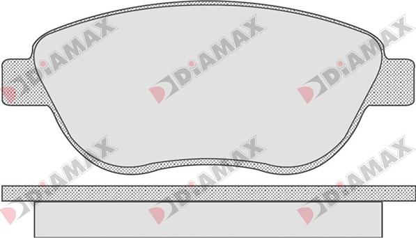 Diamax N09017 - Əyləc altlığı dəsti, əyləc diski furqanavto.az