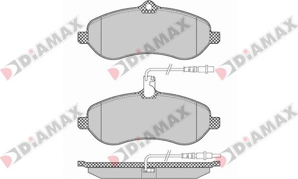 Diamax N09084 - Əyləc altlığı dəsti, əyləc diski furqanavto.az