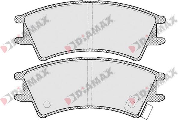 Diamax N09086 - Əyləc altlığı dəsti, əyləc diski furqanavto.az