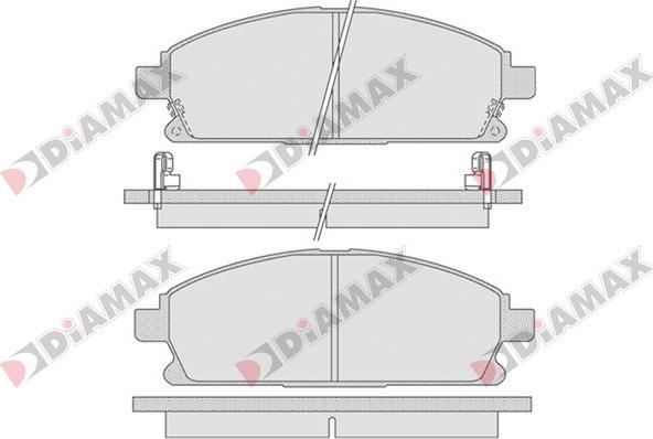 Diamax N09081 - Əyləc altlığı dəsti, əyləc diski furqanavto.az