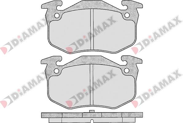 Diamax N09026 - Əyləc altlığı dəsti, əyləc diski furqanavto.az