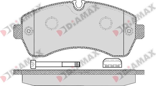 Diamax N09199K - Əyləc altlığı dəsti, əyləc diski furqanavto.az