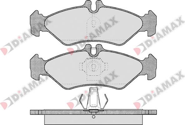 Diamax N09143 - Əyləc altlığı dəsti, əyləc diski furqanavto.az