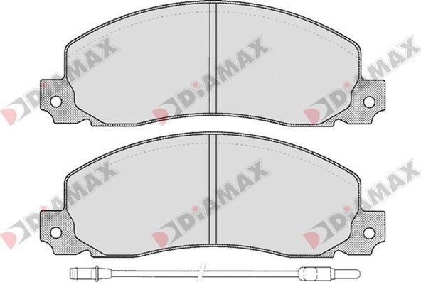 Diamax N09156 - Əyləc altlığı dəsti, əyləc diski furqanavto.az