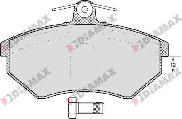 Diamax N09153 - Əyləc altlığı dəsti, əyləc diski furqanavto.az