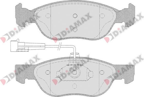 Diamax N09100 - Əyləc altlığı dəsti, əyləc diski furqanavto.az