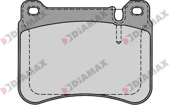 Diamax N09108 - Əyləc altlığı dəsti, əyləc diski furqanavto.az