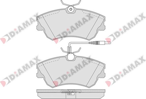 Diamax N09115 - Əyləc altlığı dəsti, əyləc diski furqanavto.az