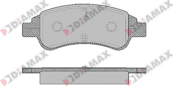 Diamax N09118 - Əyləc altlığı dəsti, əyləc diski furqanavto.az