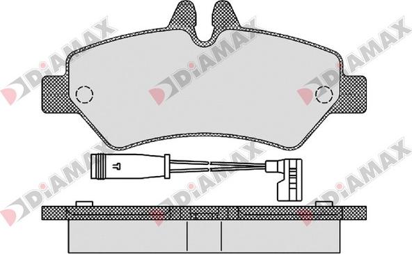 Diamax N09134 - Əyləc altlığı dəsti, əyləc diski furqanavto.az