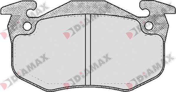 Diamax N09124 - Əyləc altlığı dəsti, əyləc diski furqanavto.az