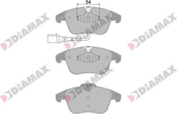 Diamax N09122 - Əyləc altlığı dəsti, əyləc diski furqanavto.az