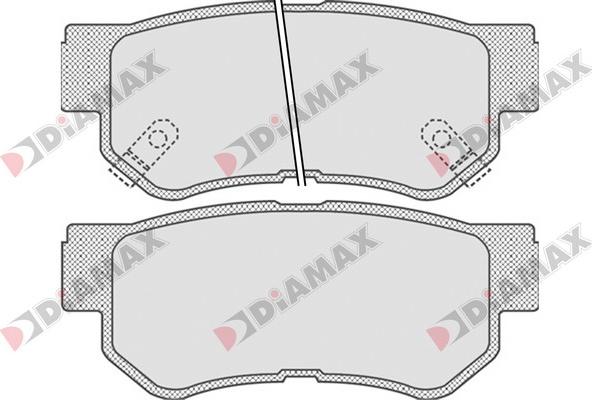 Diamax N09171 - Əyləc altlığı dəsti, əyləc diski furqanavto.az