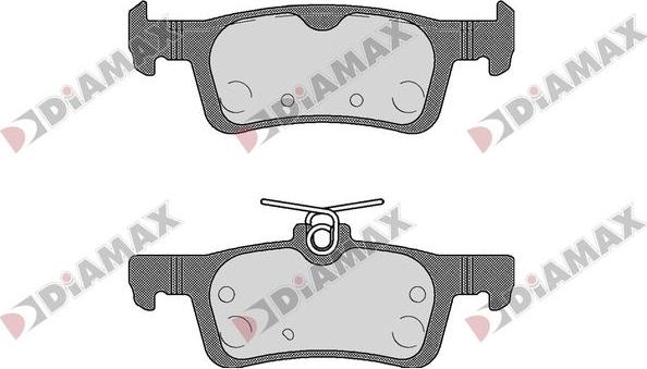 Diamax N09842 - Əyləc altlığı dəsti, əyləc diski furqanavto.az