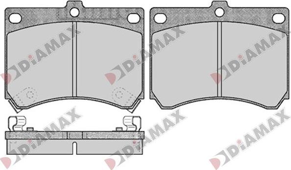 Diamax N09804 - Əyləc altlığı dəsti, əyləc diski furqanavto.az